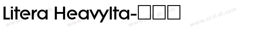 Litera HeavyIta字体转换